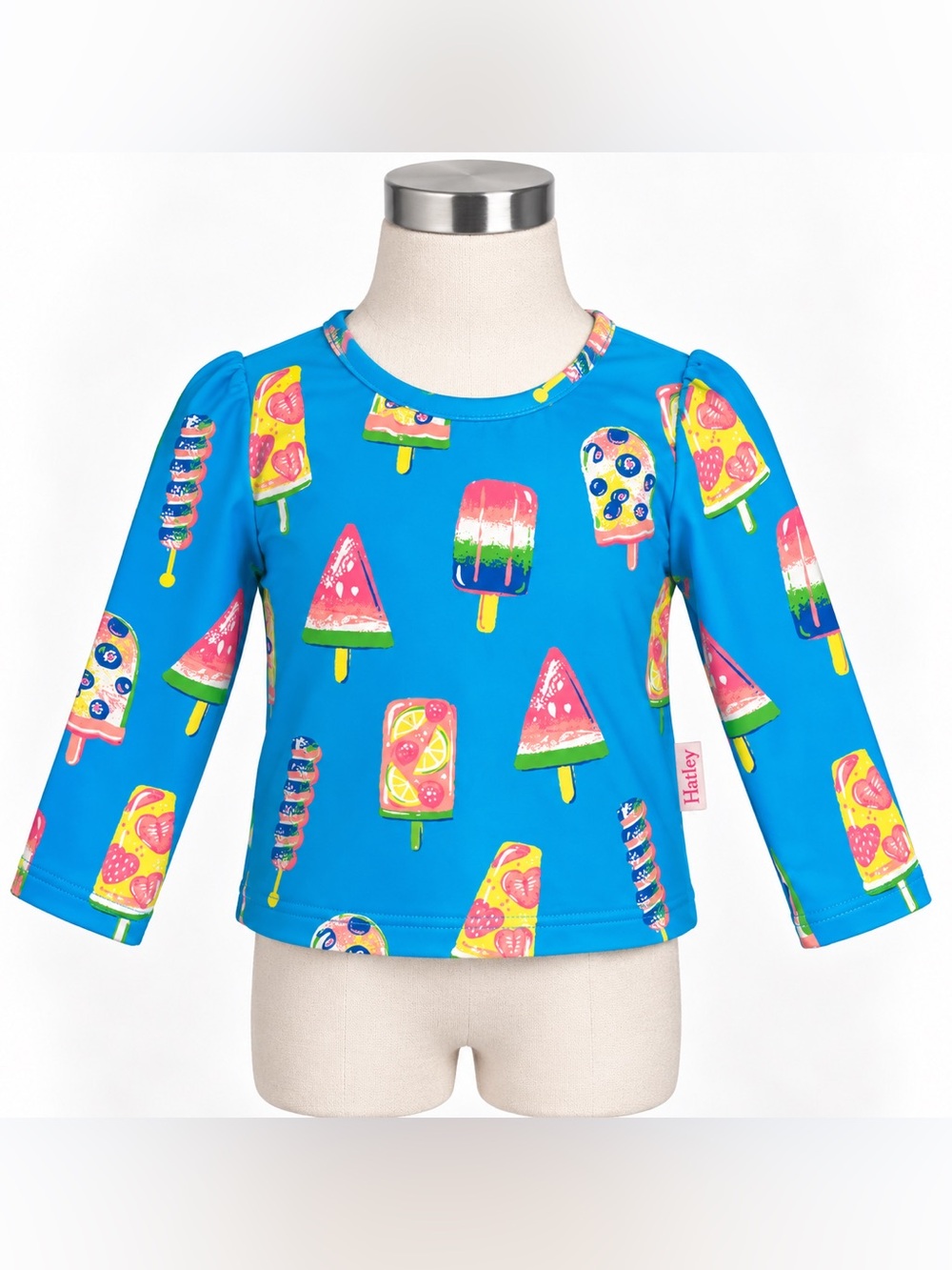 Hatley Baby Girls Popsicle Print Rashguard Swim Top 9-12M NWT